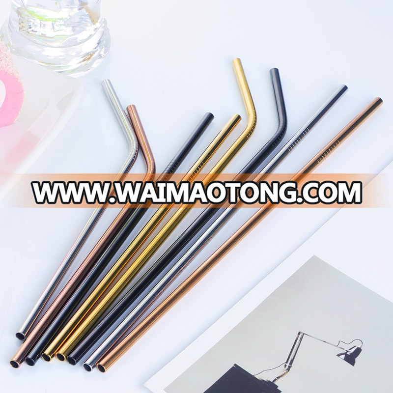 Bar accessories 18/10 PVD coating stainless steel drinking straws