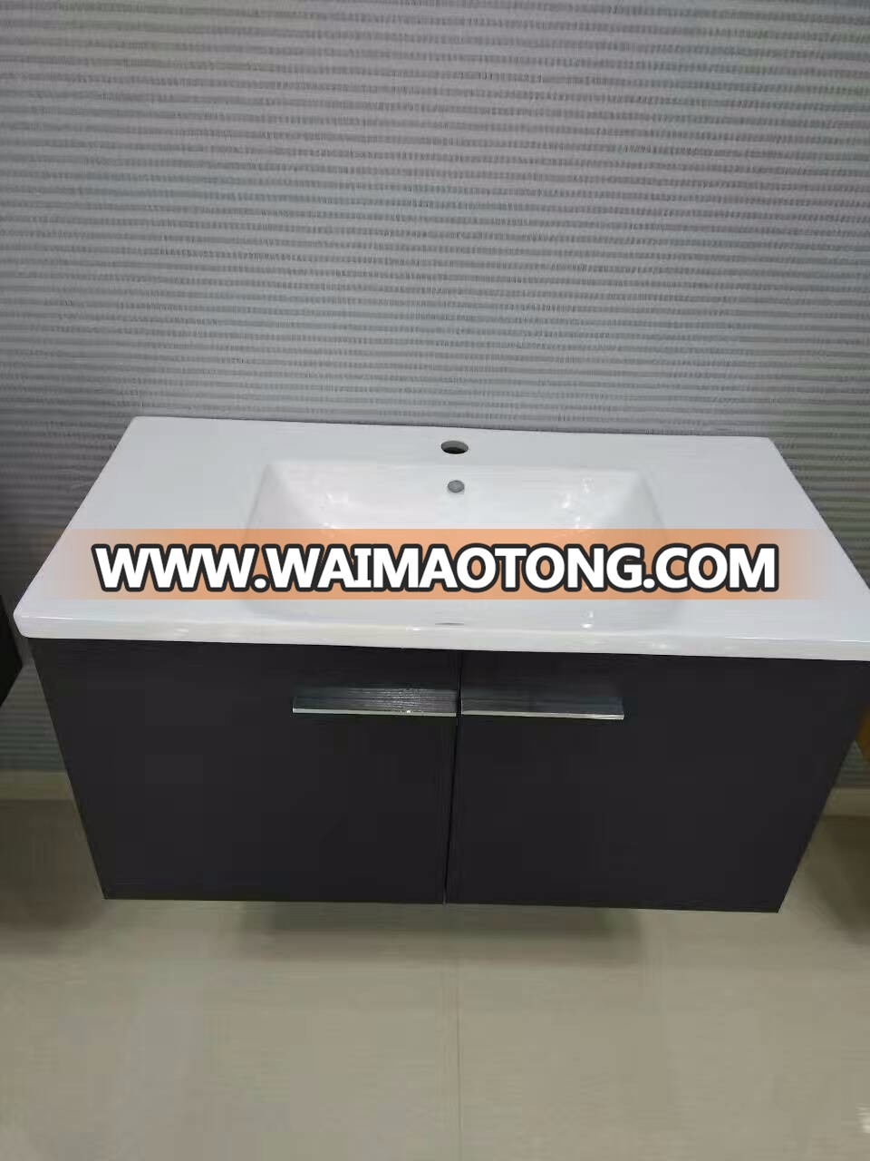 Bathroom cabinet wash basin rectangle shape cabinet basin