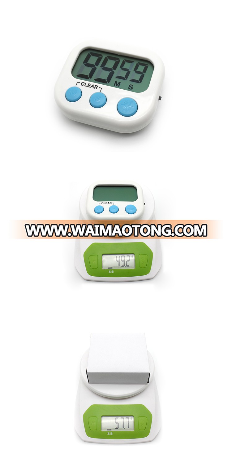 White Large Alarm Countdown Digital Kitchen Timer Lcd Small Digital Kitchen Timer For Cooking Workout Play