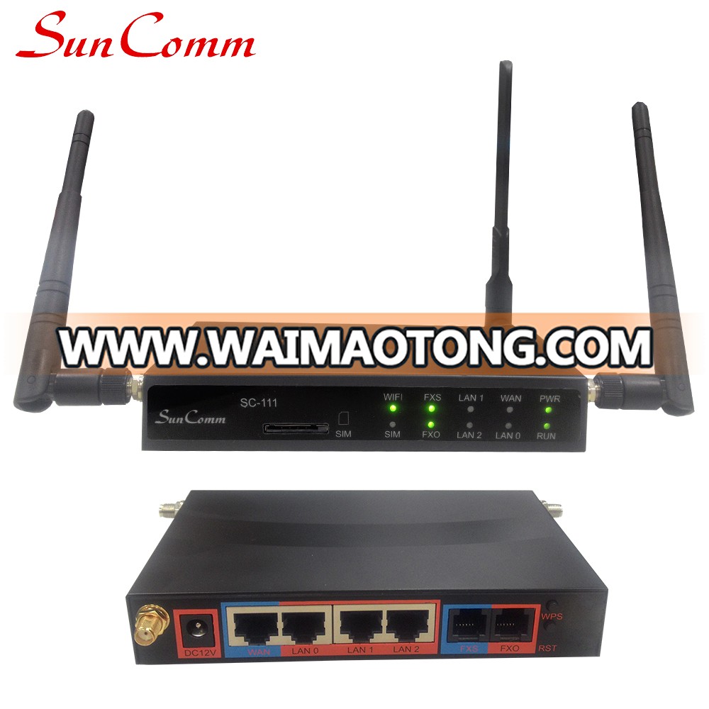 WIFI ATA GSM 1SIM VoIP Gateway SC-111-GW Wifi AP 2.4GHz Quad Band Frequency 1 FXO PSTN Port 1FXS Telephone Port