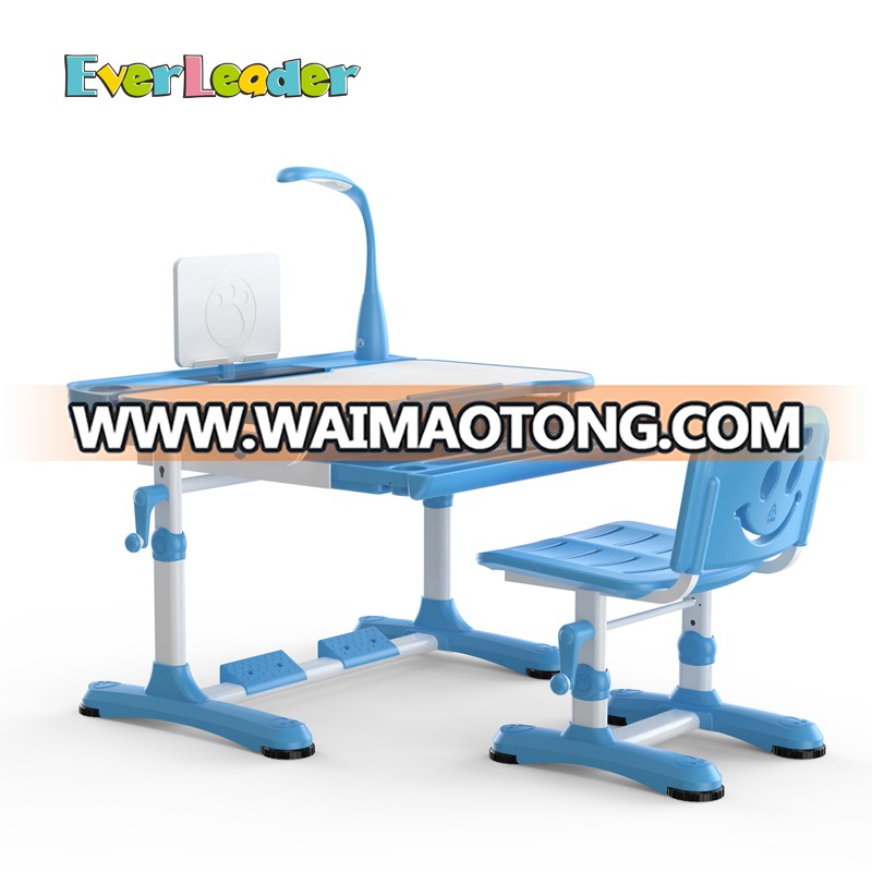 Kids Furniture Height Adjustable study table study desk and chair 