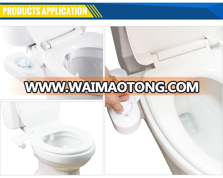 Adaptable Non Electric Manual Lavatory Plastic Manual Toilet Seat Bidet