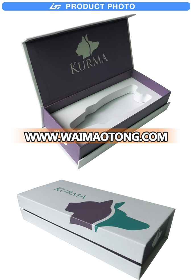 luxury recycled custom printed magnetic flap closure cosmetic paper gift box packaging