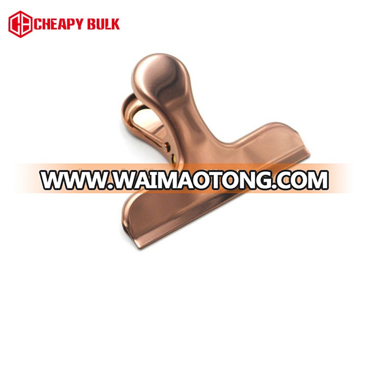 Promotive Copper Brass me<em></em>tal Coffee Bag Clip with Scoop