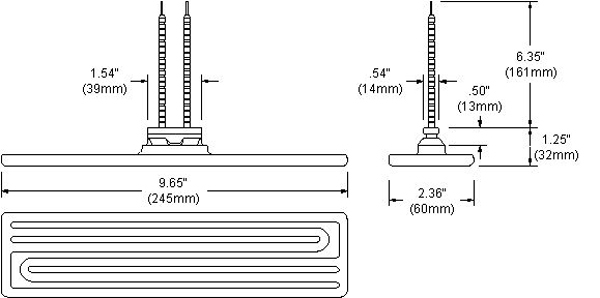 110V ceramic infrared heater with K type thermocouple