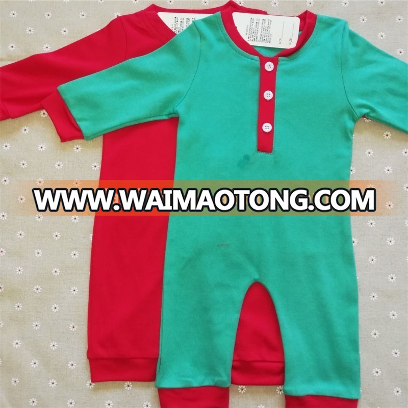 2017 baby christmas pajamas Boys Girls Newborns With Long Sleeves Overalls Jumpsuits Outfits