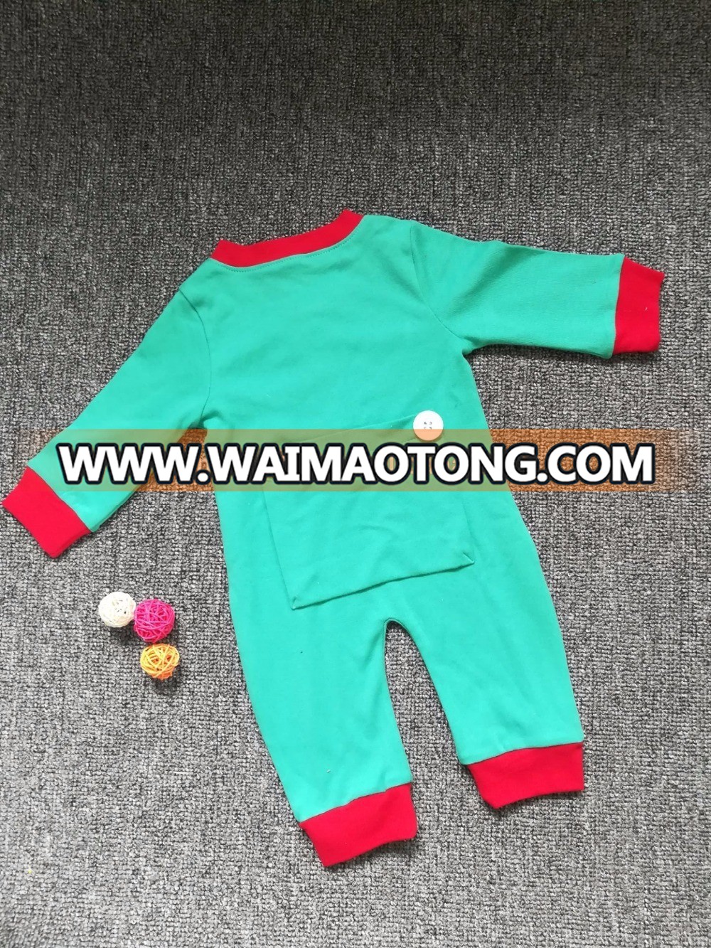 2017 baby christmas pajamas Boys Girls Newborns With Long Sleeves Overalls Jumpsuits Outfits