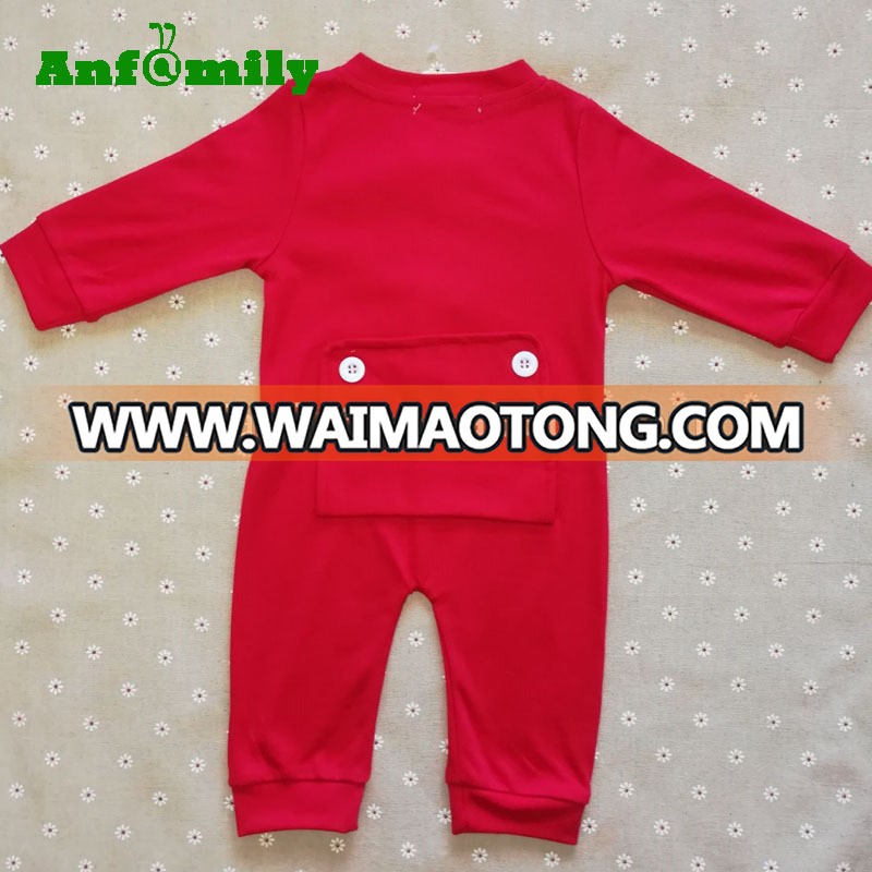 2017 baby christmas pajamas Boys Girls Newborns With Long Sleeves Overalls Jumpsuits Outfits