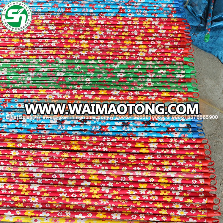 Chinese PVC Coated Wooden Coco<em></em>nut BROOM STICKS/ COCO LEAF STICK