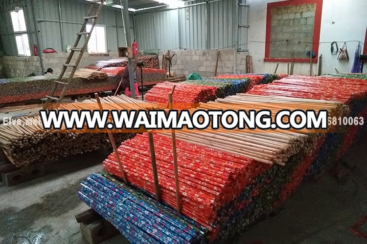 Chinese PVC Coated Wooden Coco<em></em>nut BROOM STICKS/ COCO LEAF STICK