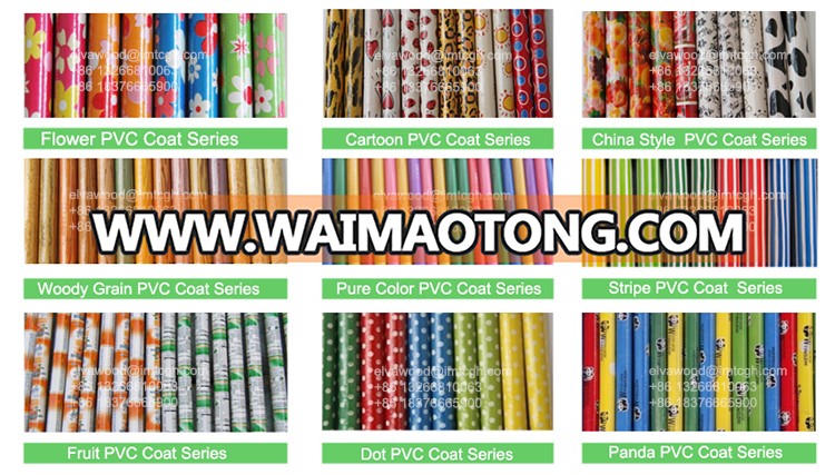 Chinese PVC Coated Wooden Coco<em></em>nut BROOM STICKS/ COCO LEAF STICK