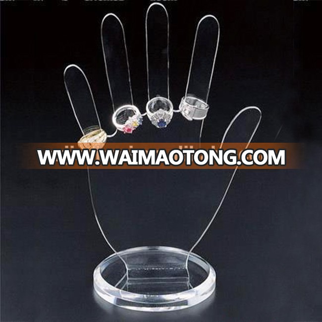 Factory quality clear acrylic fashion jewelry display for necklace and bracelet