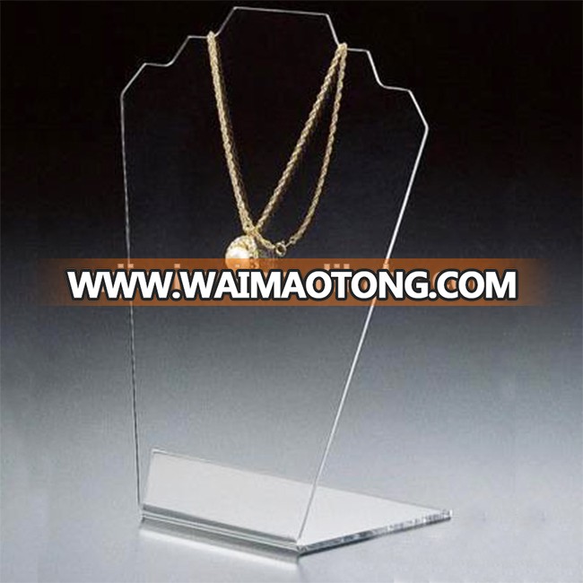 Factory quality clear acrylic fashion jewelry display for necklace and bracelet