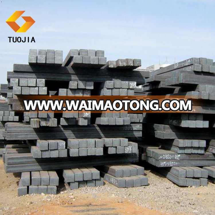 steel raw material Q195 Q235 hot rolled mild steel square bar iron billets from tangshan tuojia