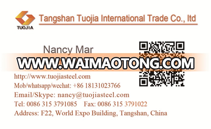 steel raw material Q195 Q235 hot rolled mild steel square bar iron billets from tangshan tuojia