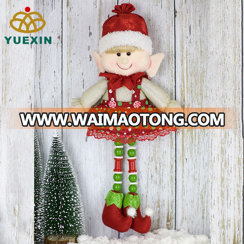 Lovely Christmas Standing Elf Bendable Soft for Christmas Decoration