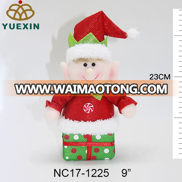 Lovely Christmas Standing Elf Bendable Soft for Christmas Decoration