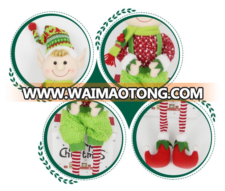 China Supplier Customize Cute Christmas Plush Sitting Elf