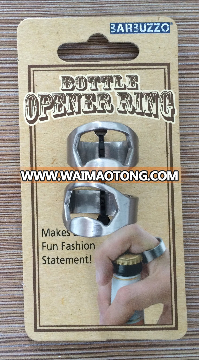 stainless steel finger beer ring bottle opener