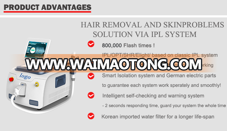 Golden supplier Hot IPL SHR / IPL OPT SHR Hair Removal Machine