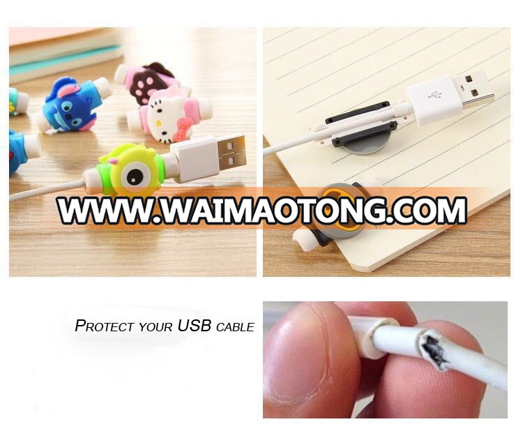 Different Cartoon shape USB cable protector for cable wholesales