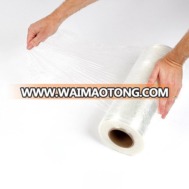 OEM customized soft transparent PE shrink stretch film on roll