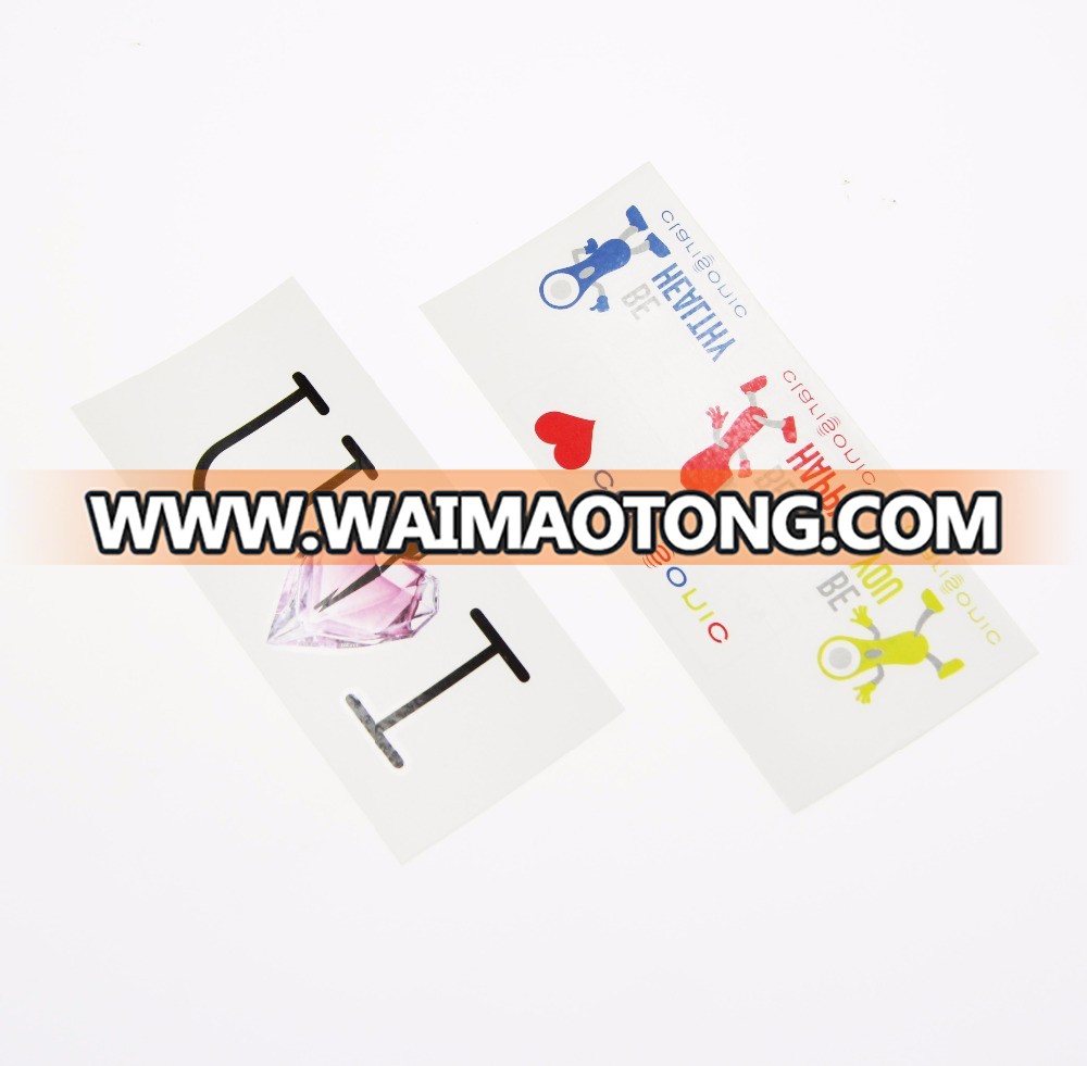 Custom temporary designer face sticker tattoo