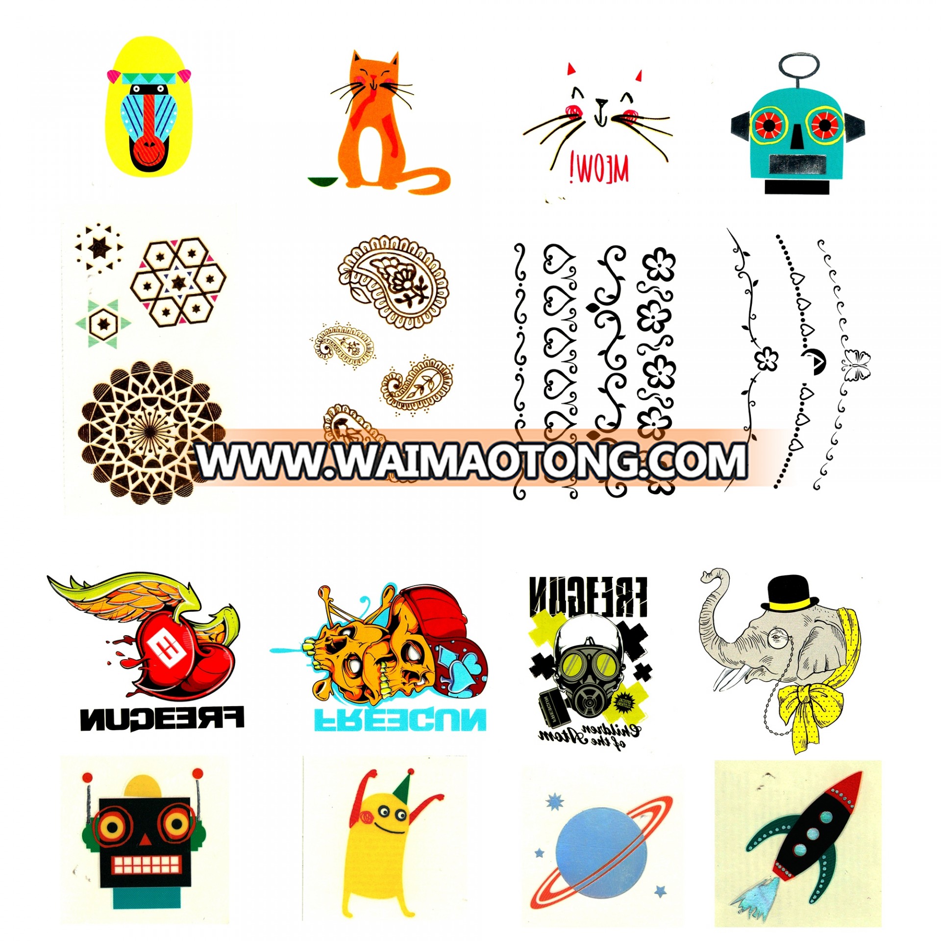 Body paper Tattoo design & Body art sticker