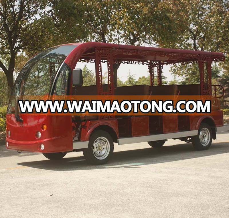 CE Certificated electric sightseeing mini bus with 23 seats