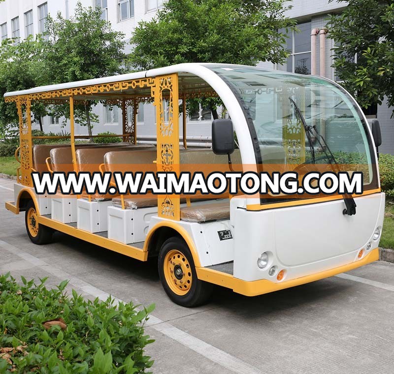 CE Certificated electric sightseeing mini bus with 23 seats