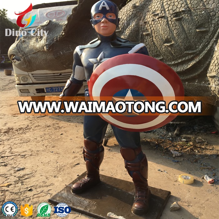 Fiberglass Movie Character Replica Iron Man Sculpture