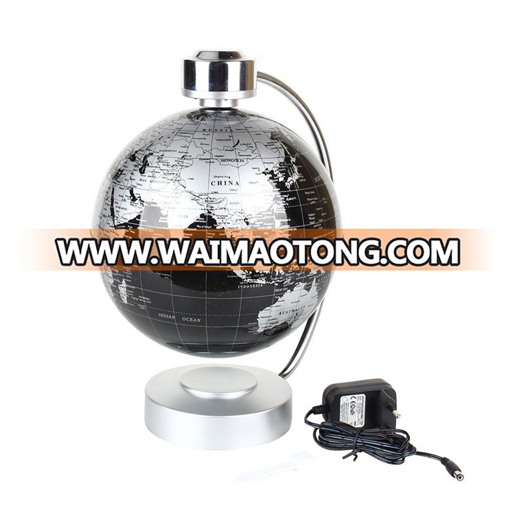 Home Office Desk Decoration Magnetic Levitation Rotating World Globe With Light For Learning Education Teaching Demo