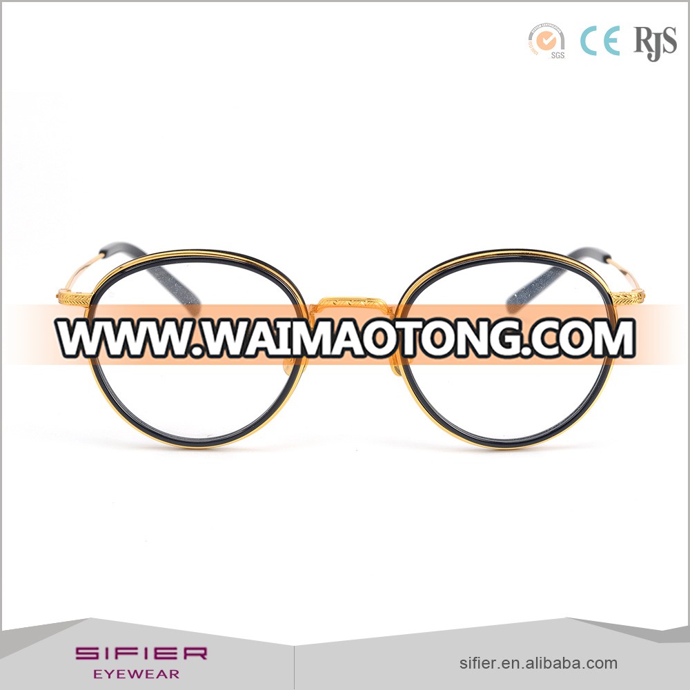 High Quality Fashion Optical f<em></em>rames 4 Color Options Titanium Acetate Reading Glasses