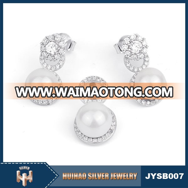 Wholesale vintage love shape 925 sterling silver jewelry sets with pearl alibaba express turkish jewelry