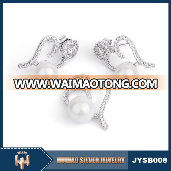 Wholesale vintage love shape 925 sterling silver jewelry sets with pearl alibaba express turkish jewelry