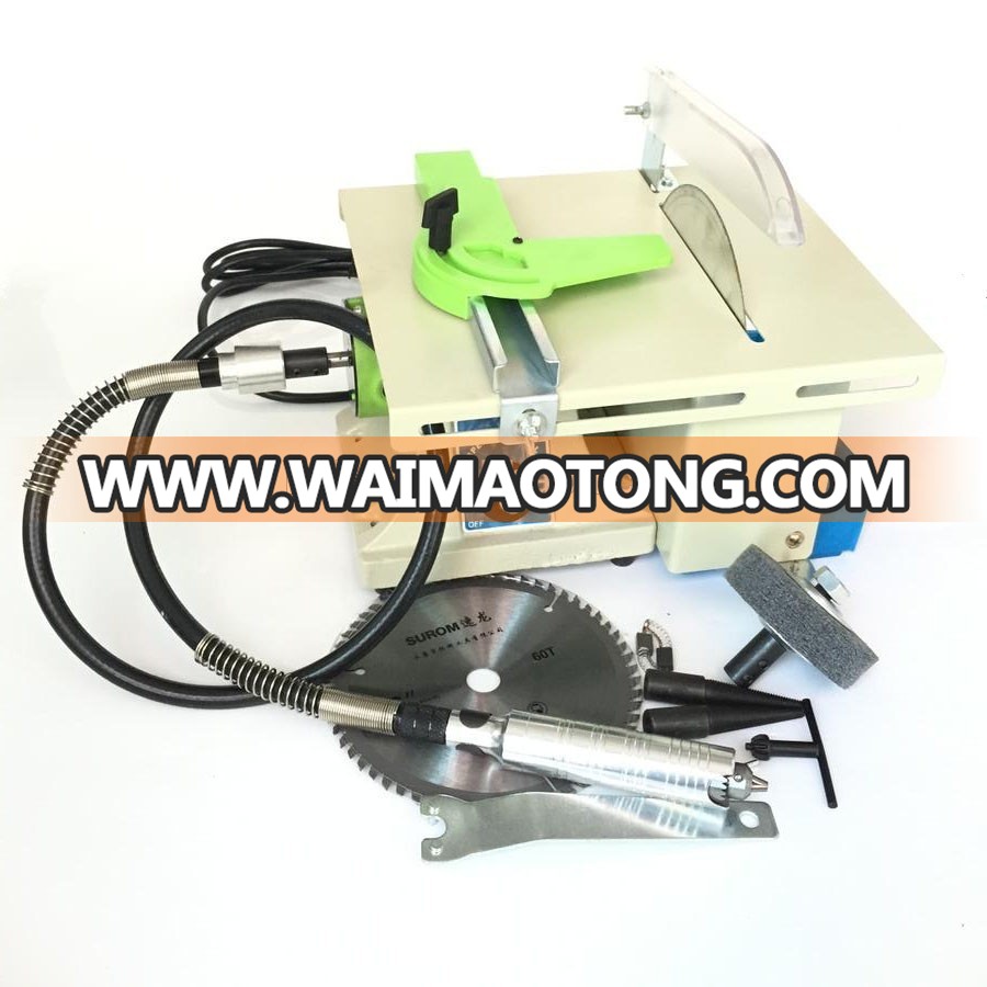 Mini Polishing Machine Gemstone Cutting and Polishing Machine with Shaft Jewelry Bench Grinder