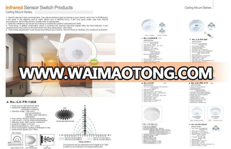 motion sensor light switch,infrared motion sensor, co<em></em>ntrol switch(BS037)