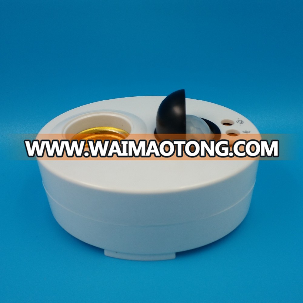 new style adjustable pir sensor motion switch and lamp holder