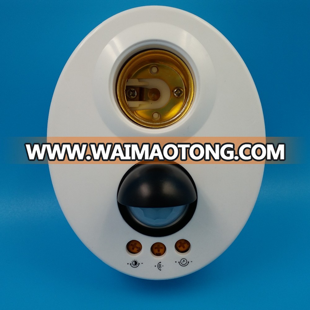 new style adjustable pir sensor motion switch and lamp holder