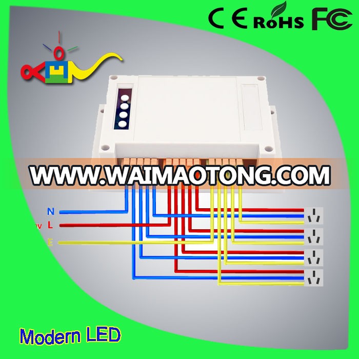 So<em></em>noff 4CH Pro-4Gang Inching/Self-Locking/Interlock 433MHZ RF WiFi wireless Smart Switch for light home