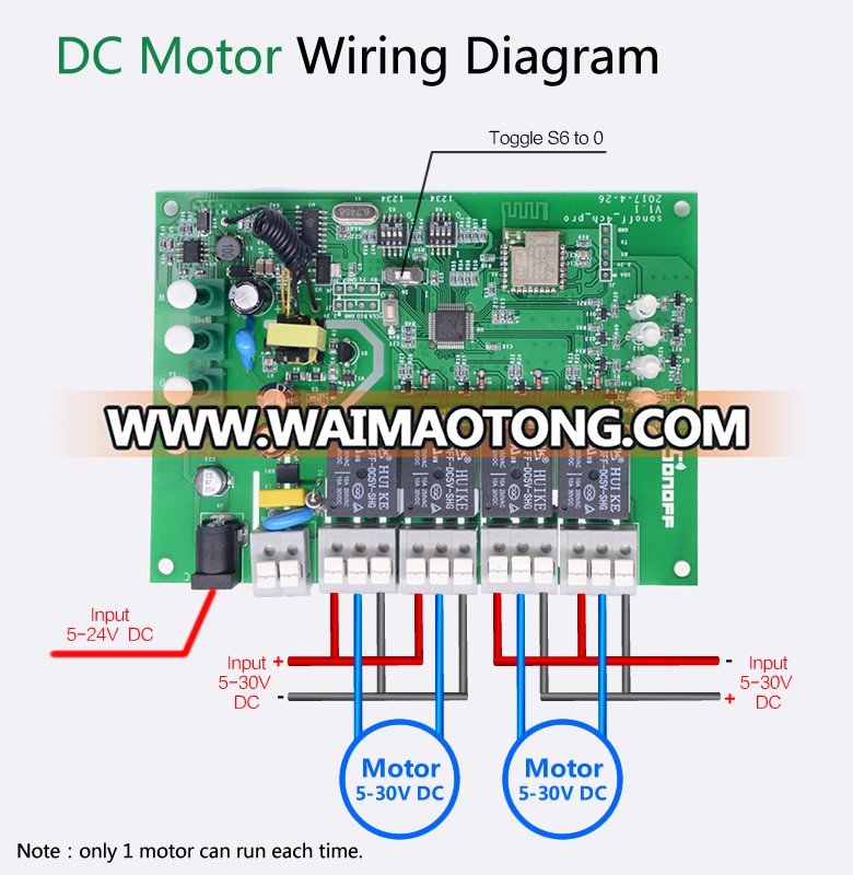 So<em></em>noff 4CH Pro-4Gang Inching/Self-Locking/Interlock 433MHZ RF WiFi wireless Smart Switch for light home