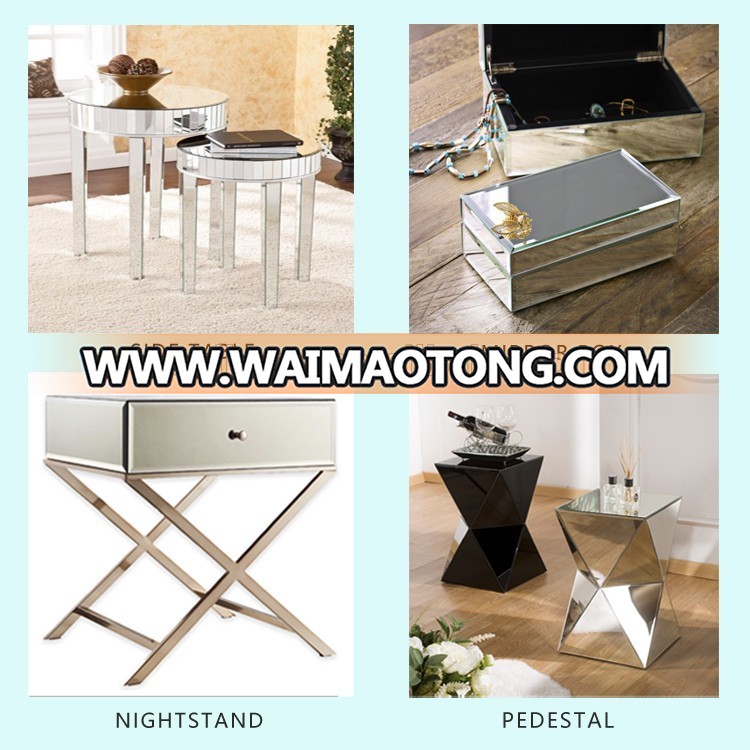 Top quality luxury acrylic mirrored co<em></em>nsole table with stainless steel legs