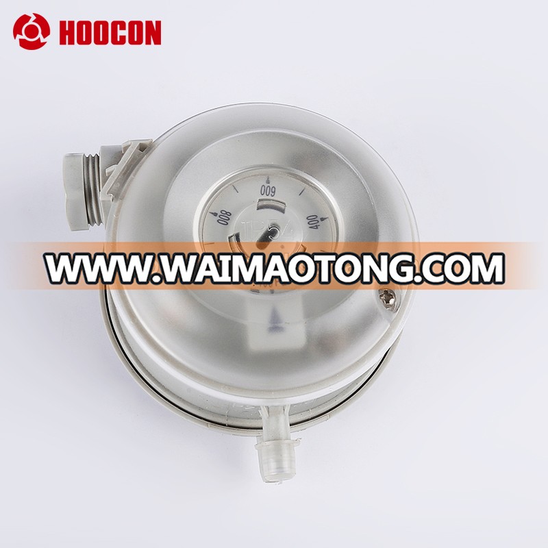 10000Pa Adjustable air differential pressure switch for HVAC