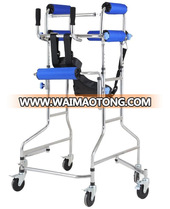 Hight quality stainless steel height adjustable adult under arm walking aid devices elderly walkers