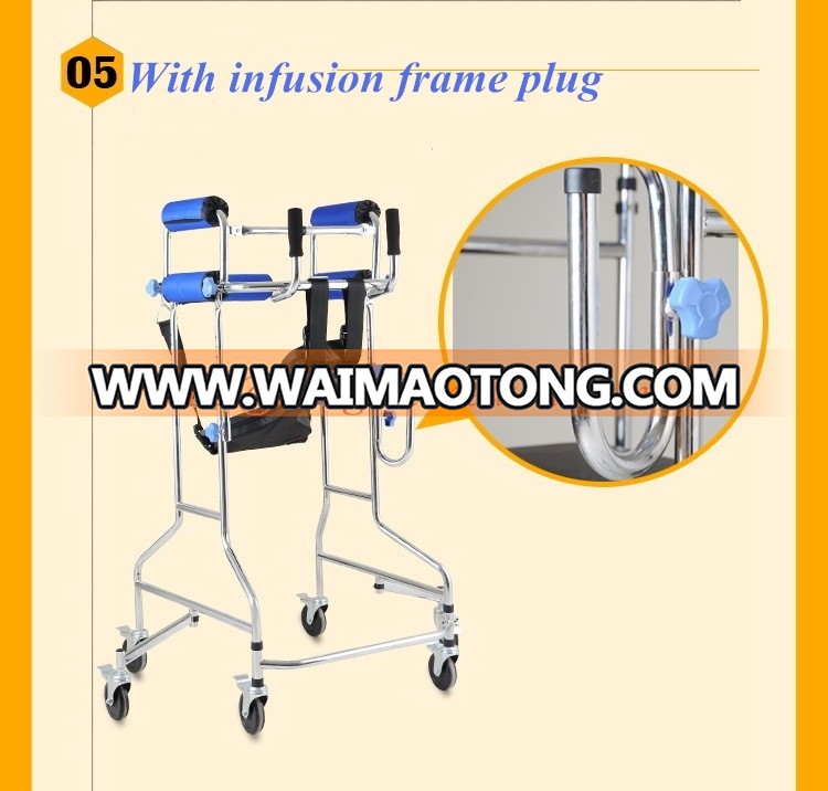 Hight quality stainless steel height adjustable adult under arm walking aid devices elderly walkers