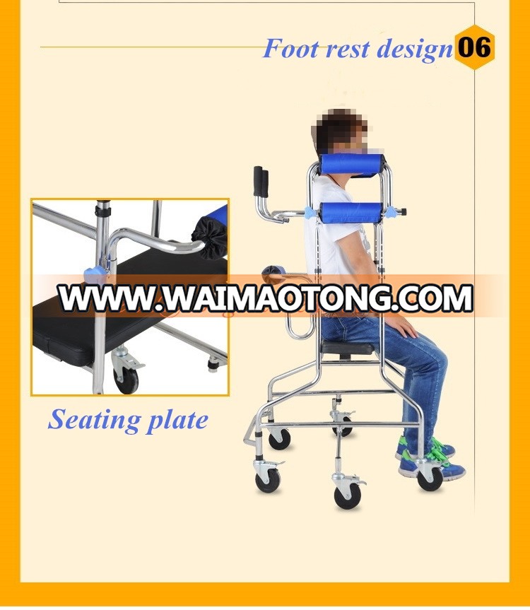 Hight quality stainless steel height adjustable adult under arm walking aid devices elderly walkers