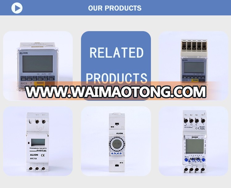 ALION AHC822 220V-240V Multi-Function DIN Rail LCD Digital Timer Switch, Weekly Program Time Switch