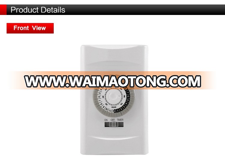 UL Listed mechanical in-wall timer switch, 125V AC,60Hz