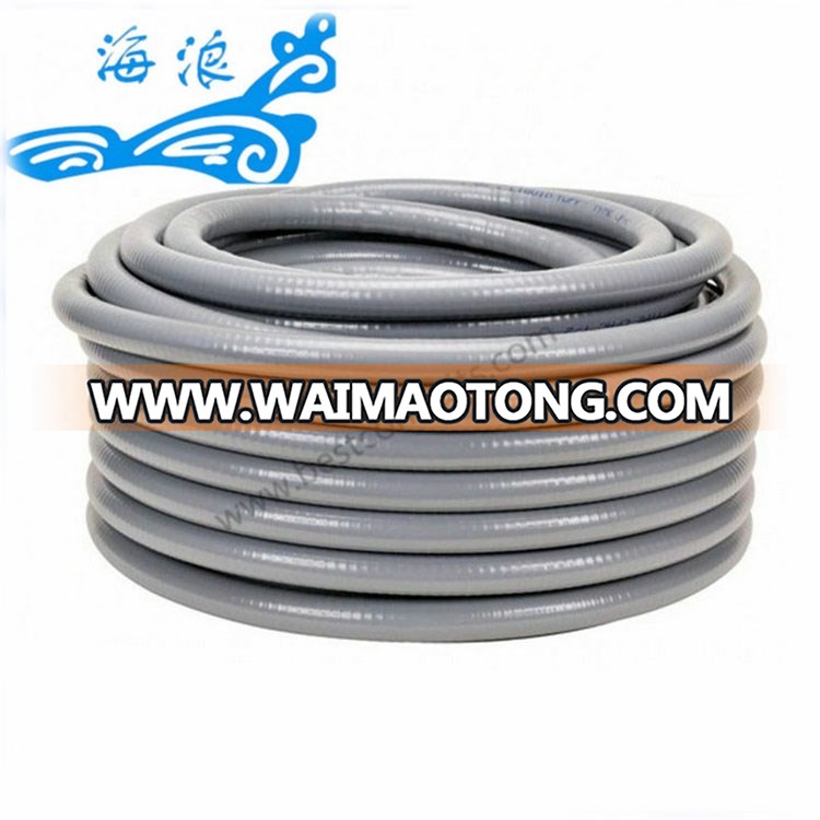 Electrical Liquid Tight Gi PVC Coated Flexible me<em></em>tal Steel Heavy Conduit, Flat hose