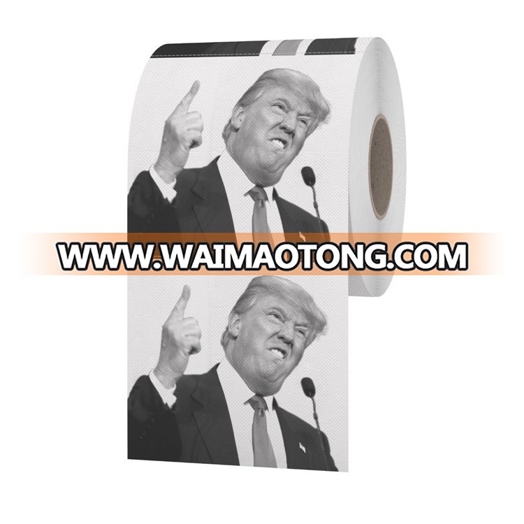 2017 Factory Wholesale 3 ply Do<em></em>nald Trump Toilet Paper roll